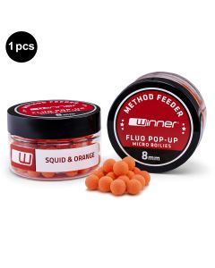 Method/Feeder Fluo Pop-Up Micro Boilies 8mm/20g Oliheň&Pomeranč